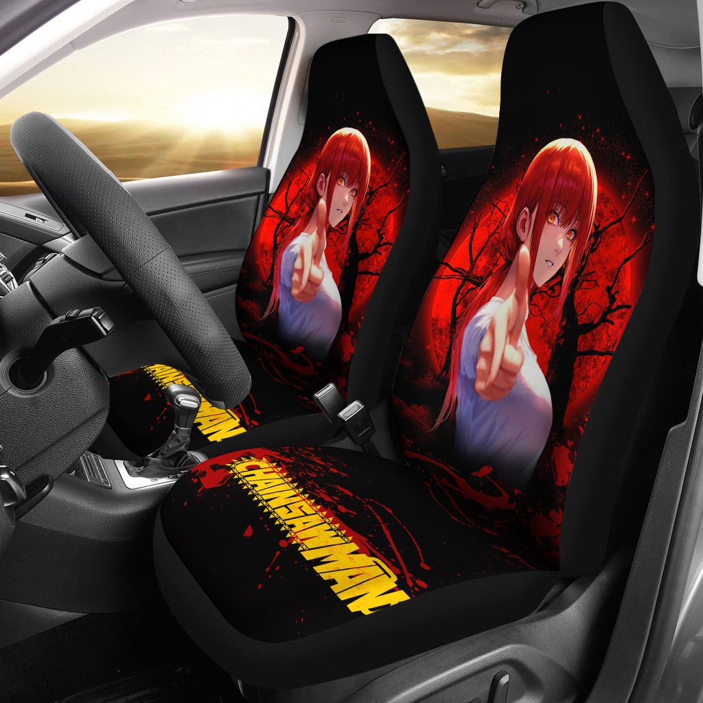 Makima Moonlight Chainsaw Man Car Seat Covers