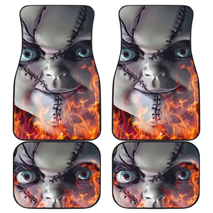 Horror Car Floor Mats Chucky Child's Play Fire Horror Film Halloween Car Floor Mats Horror Car Mats