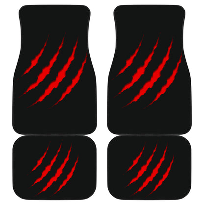 Horror Car Floor Mats Freddy Krueger Horror Flim Car Floor Mats Freddy Krueger Icon Halloween Car Mats