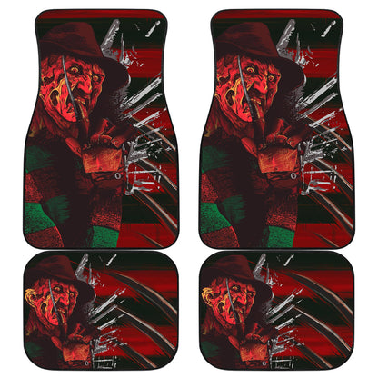 Horror Car Floor Mats A Nightmare On Elm Street Car Floor Mats Horror Freddy Krueger Halloween Car Mats Gift