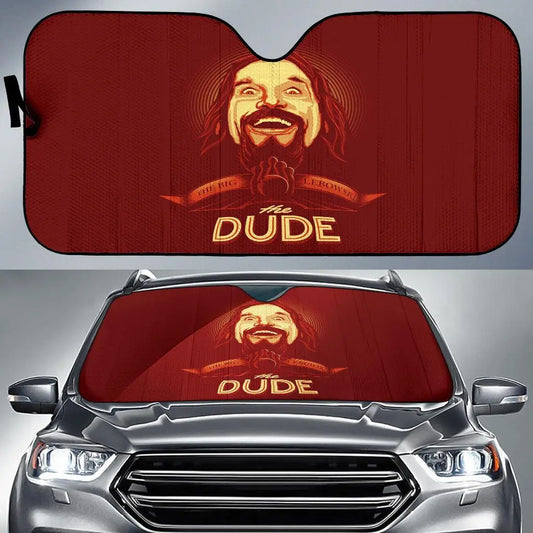 The Big Lebowski Car Sun Shade The Big Lebowski The Dude Winshield Sun Shade Red