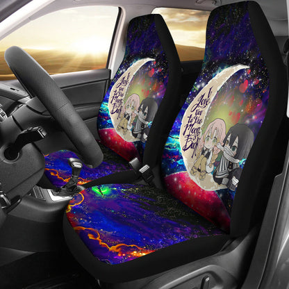 Kanroji And Kaburamaru Demon Slayer Love You To The Moon Galaxy Car Seat Covers