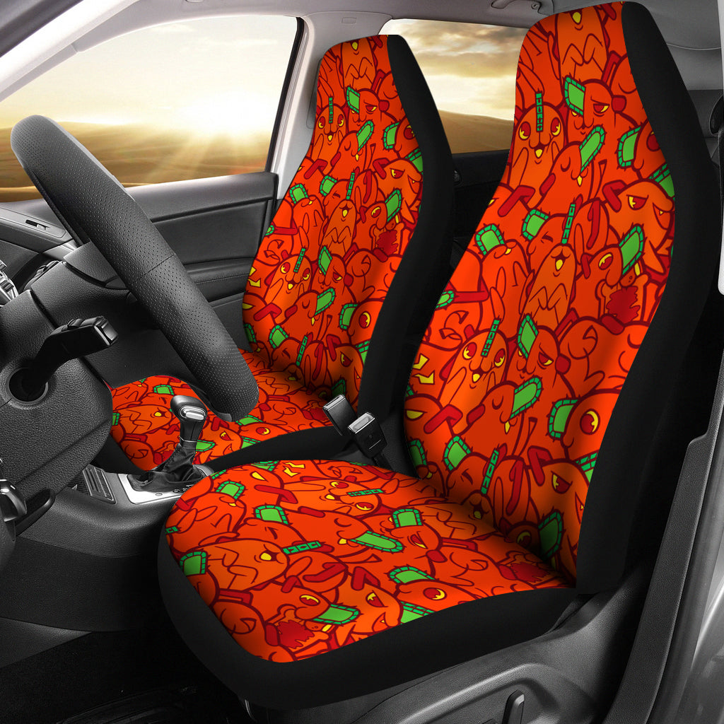 Chainsaw Man Pochita Car Seat Covers