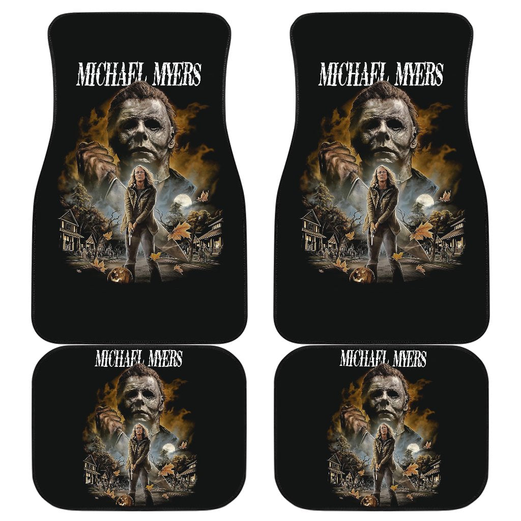 Horror Car Floor Mats Michael Myers And Laurie Strode Silent Town Car Mats