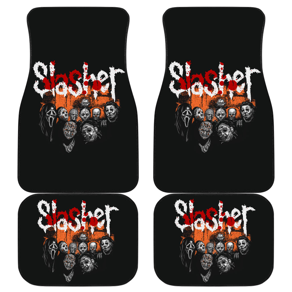 Horror Car Floor Mats Slashet Characters Horror Film Halloween Car Floor Mats Horror Car Mats