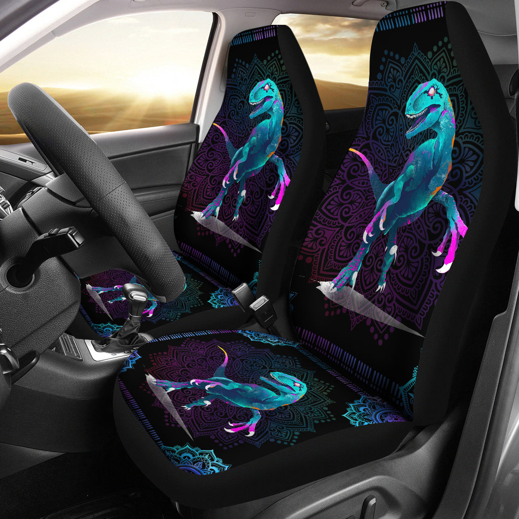Dinosaur Mandala Car Seat Cover
