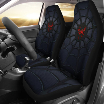 Spider Man Black Premium Custom Car Seat Covers