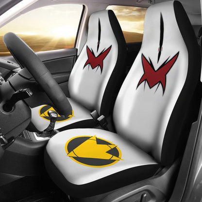 White Dino Thunder Power Rangers Car Seat Covers