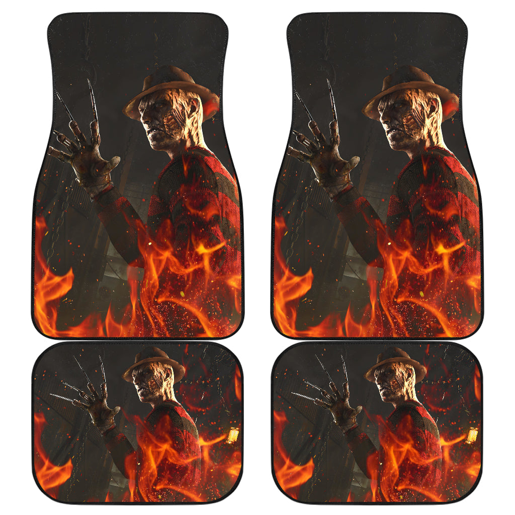 Horror Freddy Krueger Halloween Car Floor Mats A Nightmare On Elm Street Car Mats