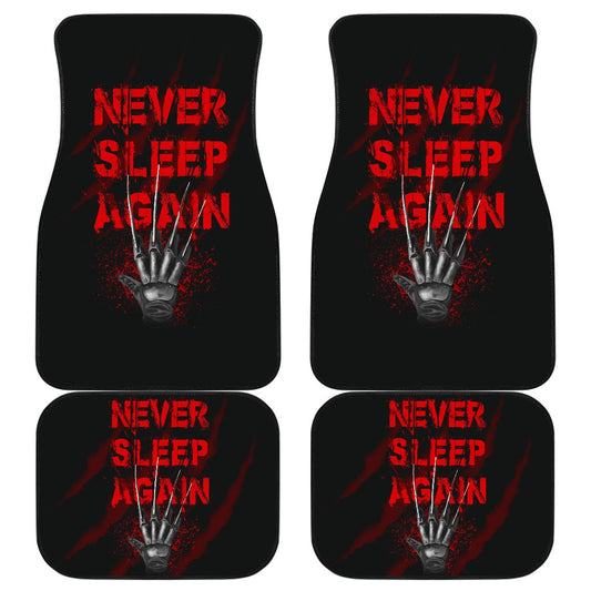 Horror Car Seat Covers Freddy Krueger Glove Never Sleep Again Car Mats