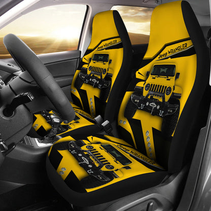 Jeep Yellow Car Seat Covers