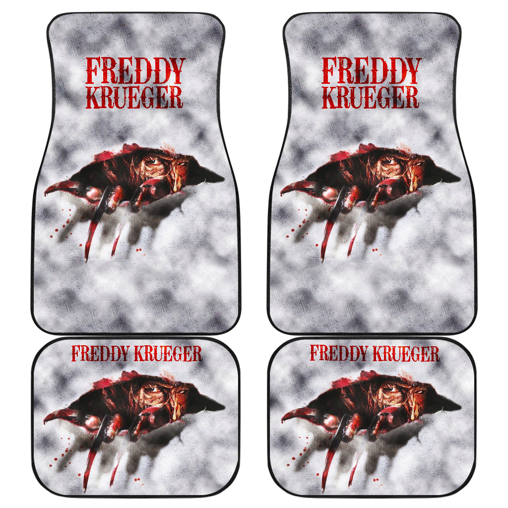 Horror Car Floor Mats A Nightmare On Elm Street Blood Car Floor Mats Horror Freddy Krueger Halloween Car Mats