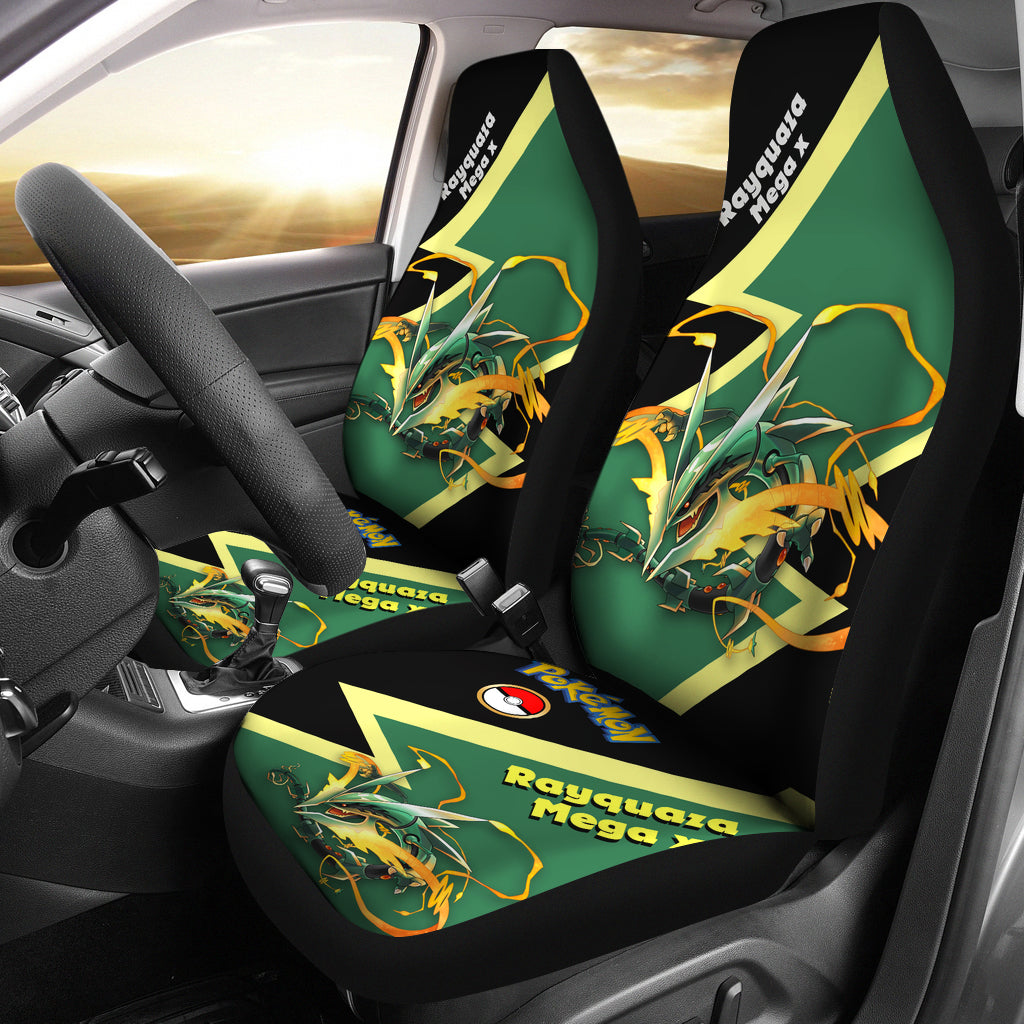 Mega Rayquaza X Car Seat Covers