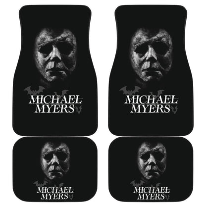 Horror Car Floor Mats Michael Myers Old Stone Face Black White Car Mats