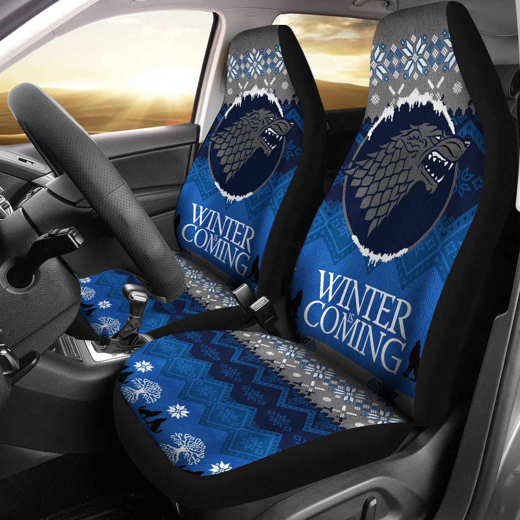 Christmas Game Of Thrones Stark Family Car Seat Covers
