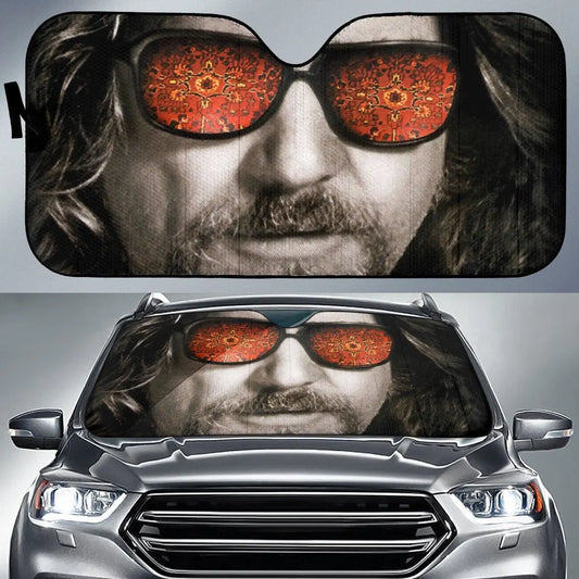 The Big Lebowski Car Sun Shade The Big Lebowski The Dude Face Winshield Sun Shade Gray