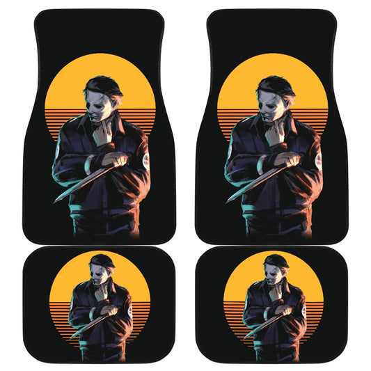 Horror Car Floor Mats Cool Michael Myers Retro Vintage Car Mats