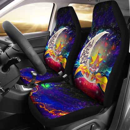 Jirachi Love You To The Moon Galaxy Car Seat Covers