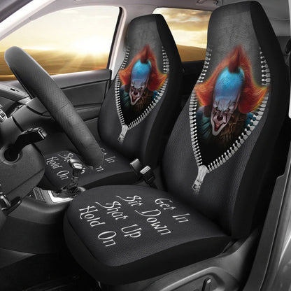 Pennywise It Horror Get In Sit Down Shut Up And Hold On Car Zipper Car Seat Covers