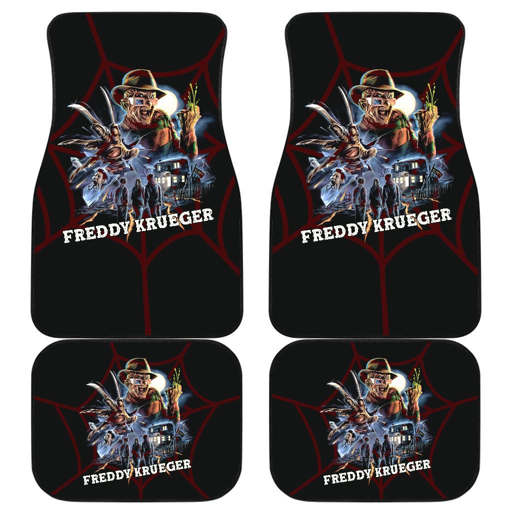 Horror Car Floor Mats Freddy Krueger Scene Horror Night Car Mats