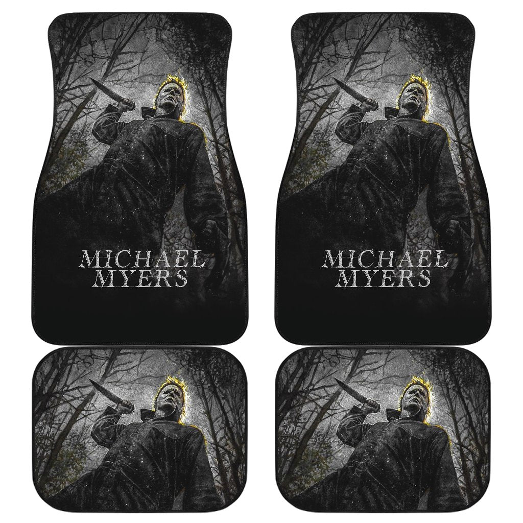 Horror Car Floor Mats Michael Myers Action In The Forest Car Mats