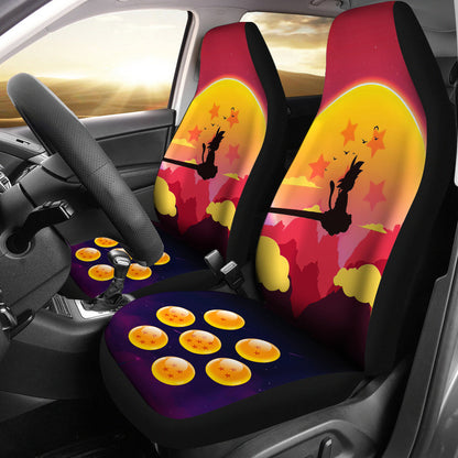 Goku Kid Sunset Dragon Ball Anime Car Seat Covers
