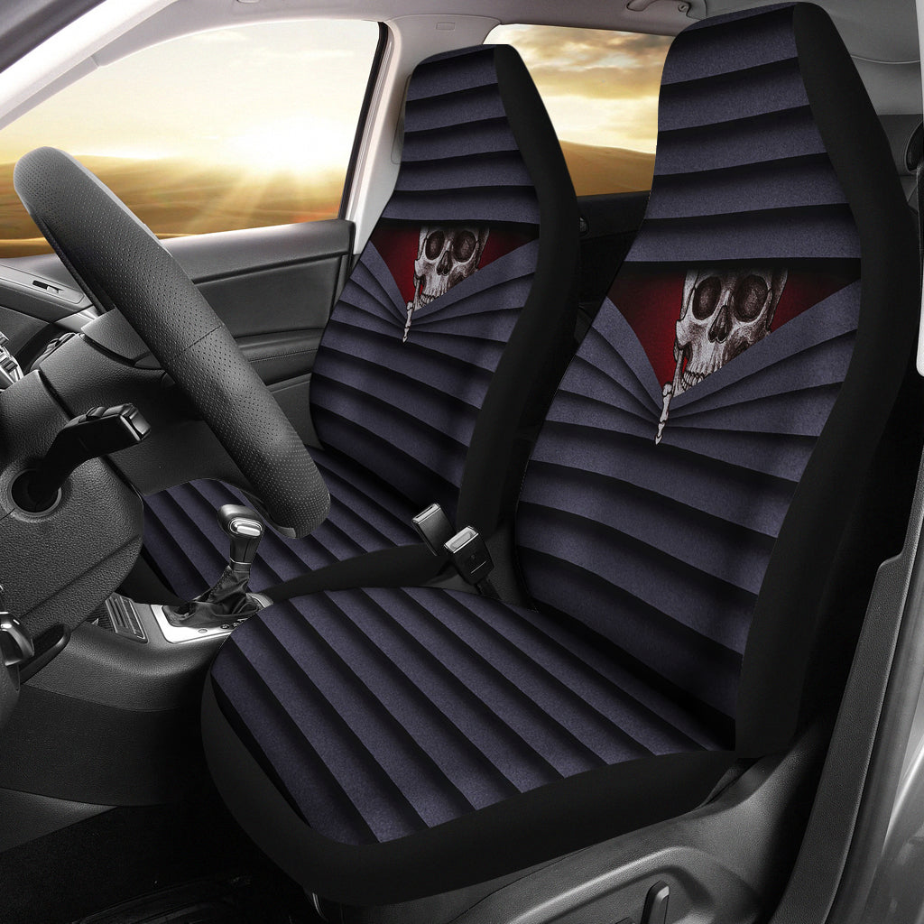 Skull Hiding Zipper Car Seat Covers
