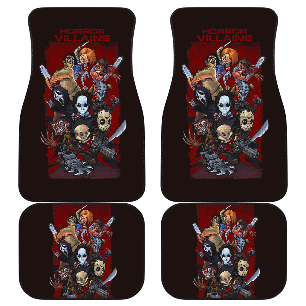 Horror Car Floor Mats Characters Horror Film Halloween Car Floor Mats Horror Car Mats