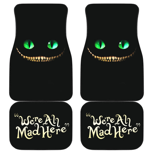 Alice In Wonderland Car Mats Cheshire Cat Eyes In The Dark Car Floor Mats Black