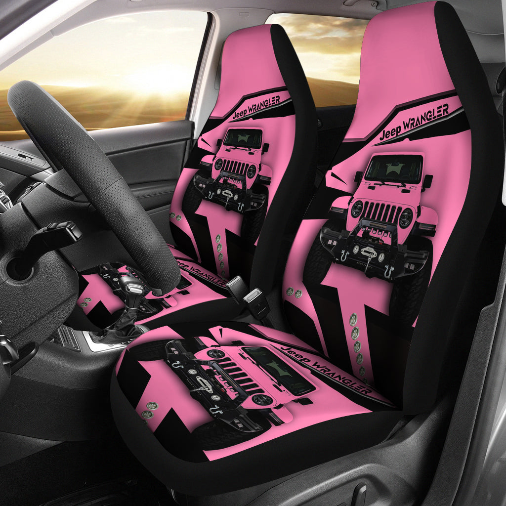 Pink Jeep Car Seat Covers