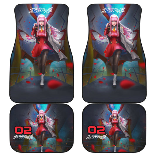 Horror Car Floor Mats Zero Two Anime Girl Car Floor Mats Horror Anime Gift