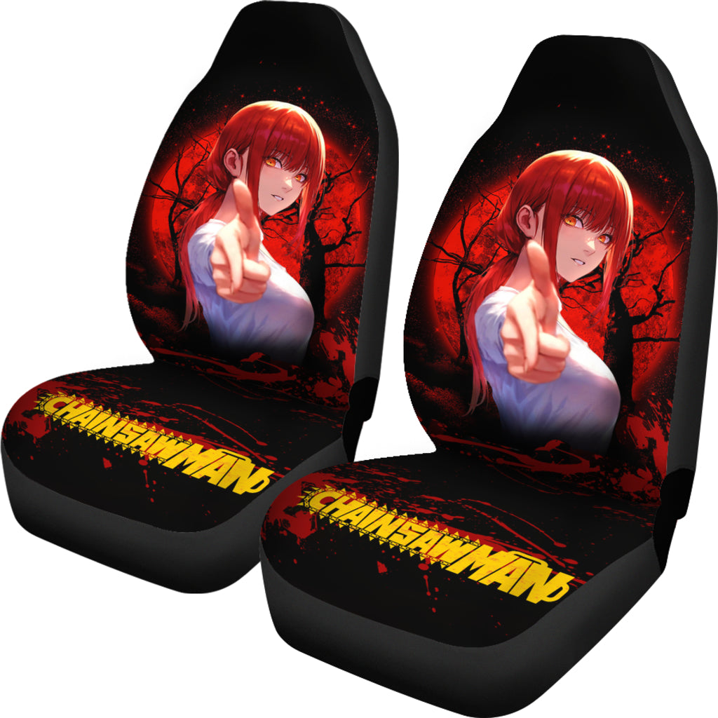 Makima Moonlight Chainsaw Man Car Seat Covers