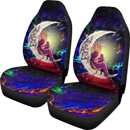 Sailor Moon Anime Love You To The Moon Galaxy Car Seat Covers