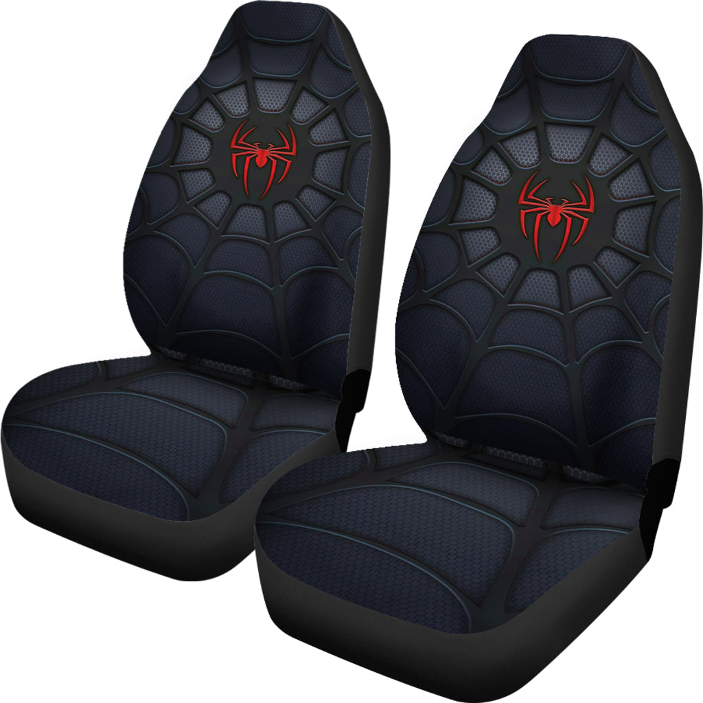 Spider Man Black Premium Custom Car Seat Covers