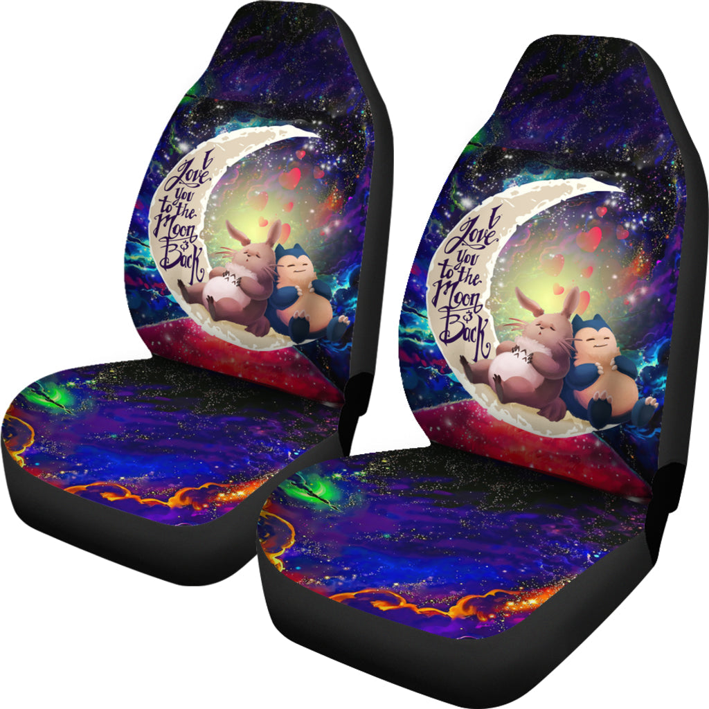 Totoro Ghibli Snorlax Love You To The Moon Galaxy Car Seat Covers