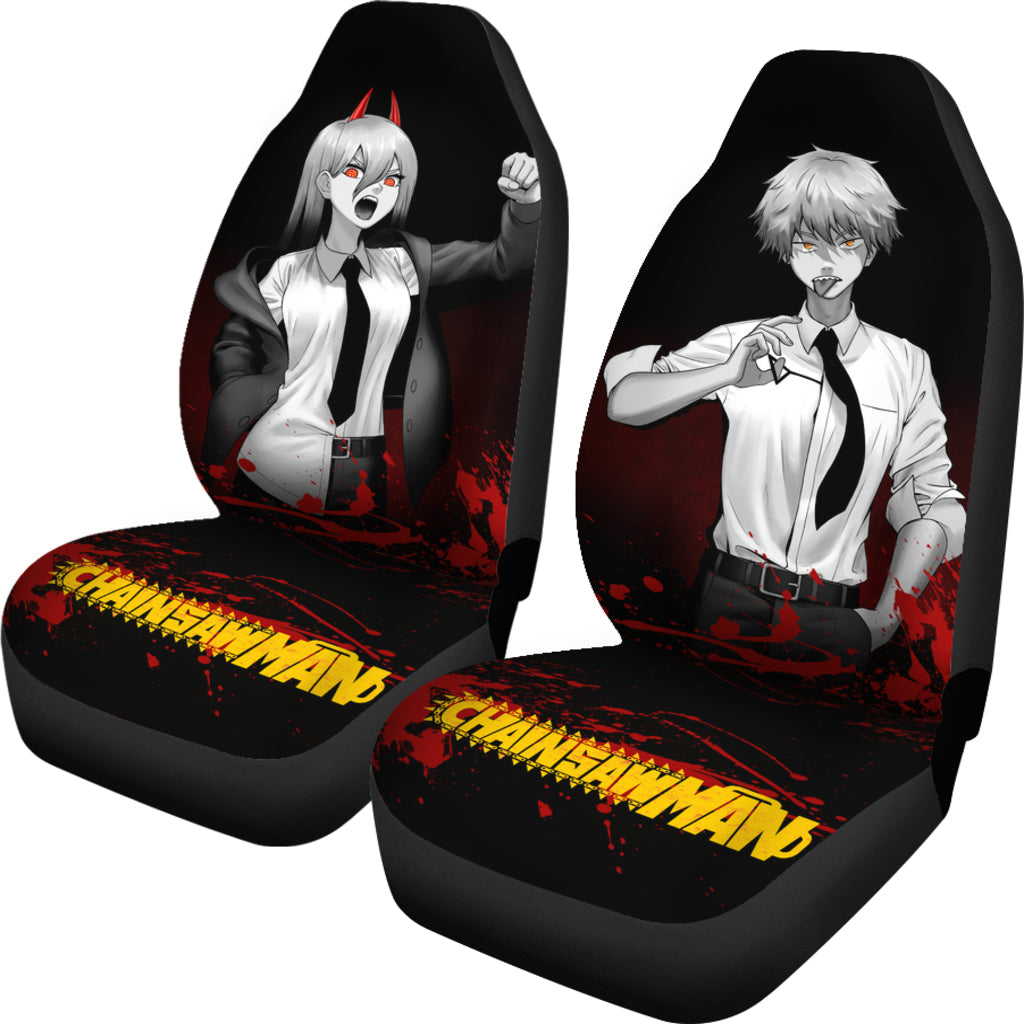 Chainsaw Man Denji X Power Car Seat Covers