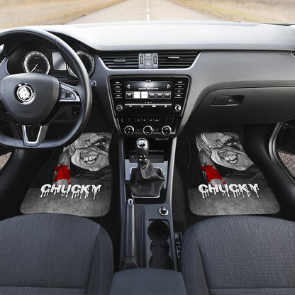 Horror Car Floor Mats Chucky Dark Horror Film Halloween Car Floor Mats Horror Car Mats