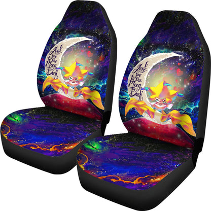 Jirachi Love You To The Moon Galaxy Car Seat Covers