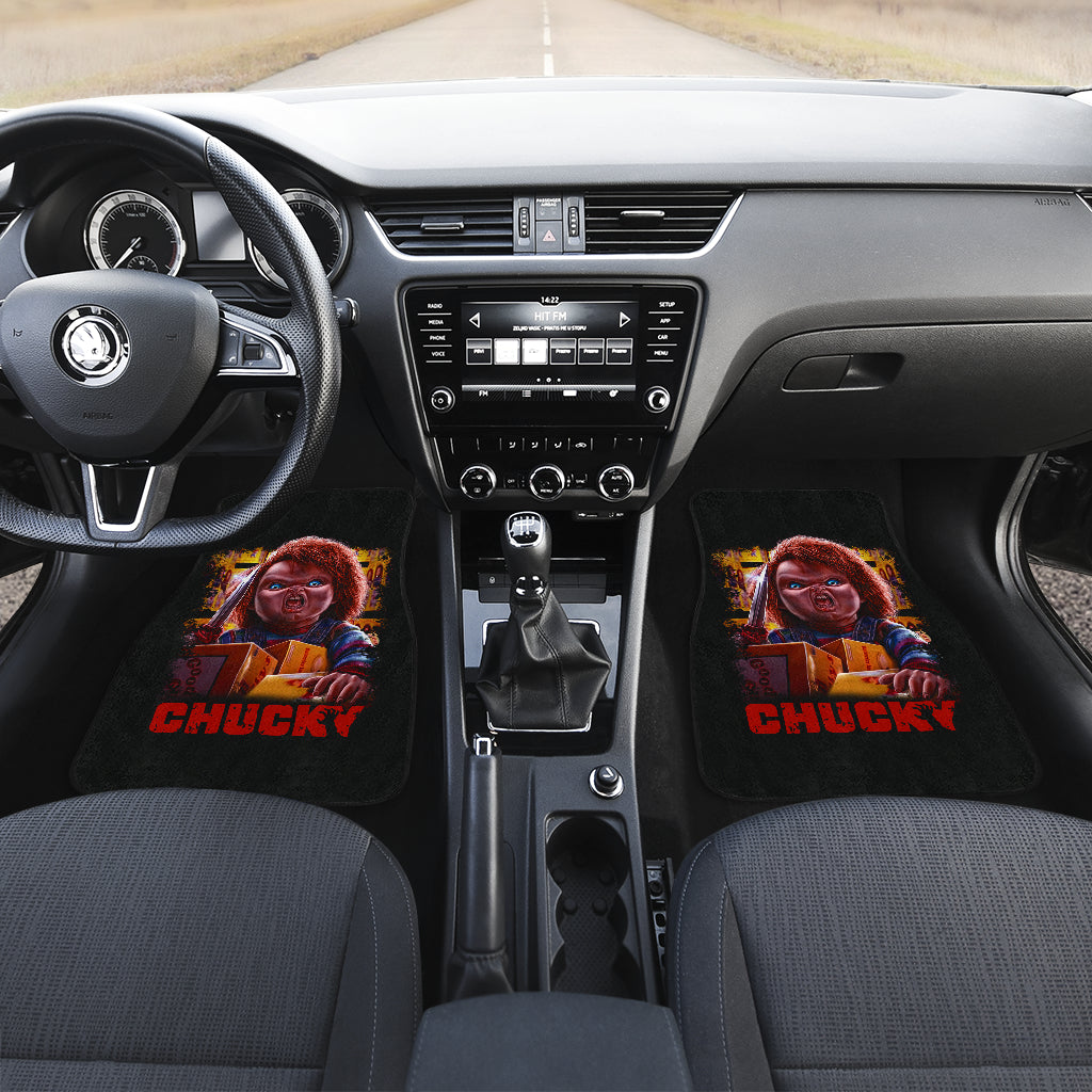 Horror Car Floor Mats Chucky Child's Play Horror Film Halloween Car Floor Mats Horror Car Mats