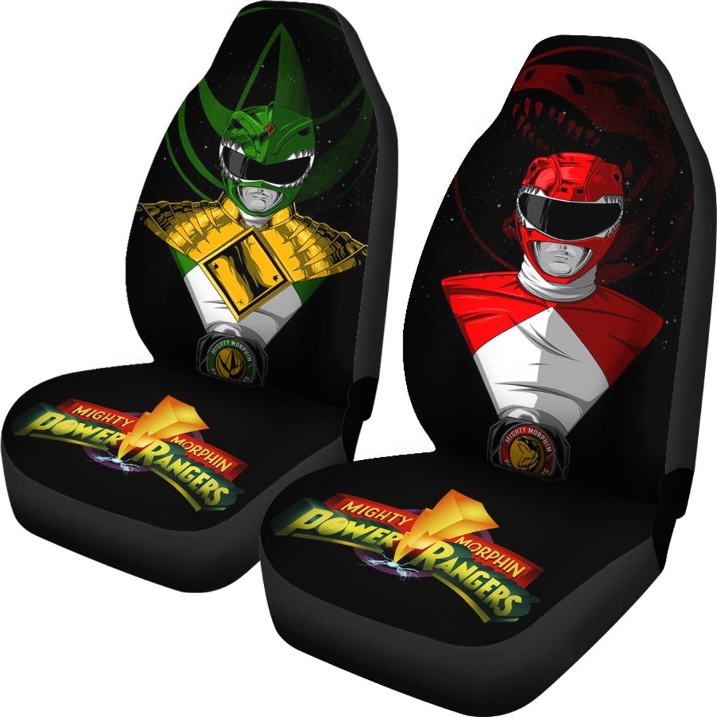 Red And Green Mighty Morphin Power Ranger Car Seat Covers