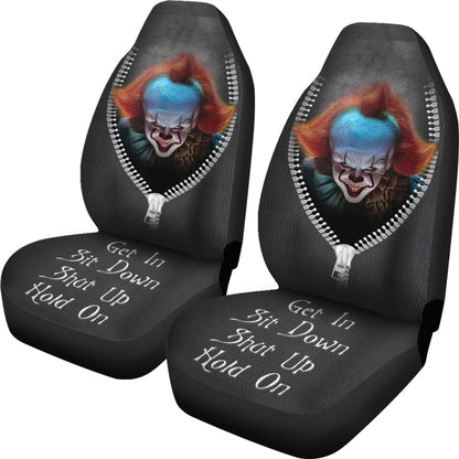 Pennywise It Horror Get In Sit Down Shut Up And Hold On Car Zipper Car Seat Covers