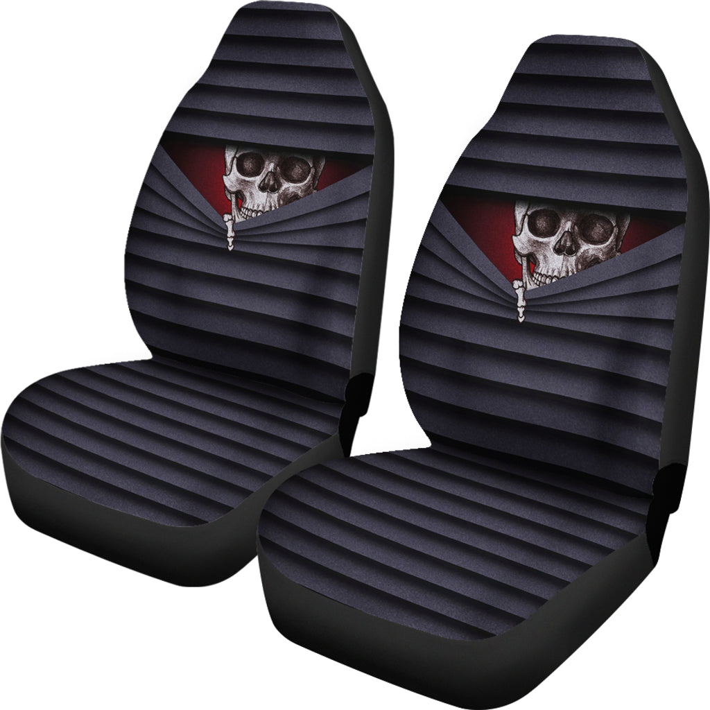 Skull Hiding Zipper Car Seat Covers