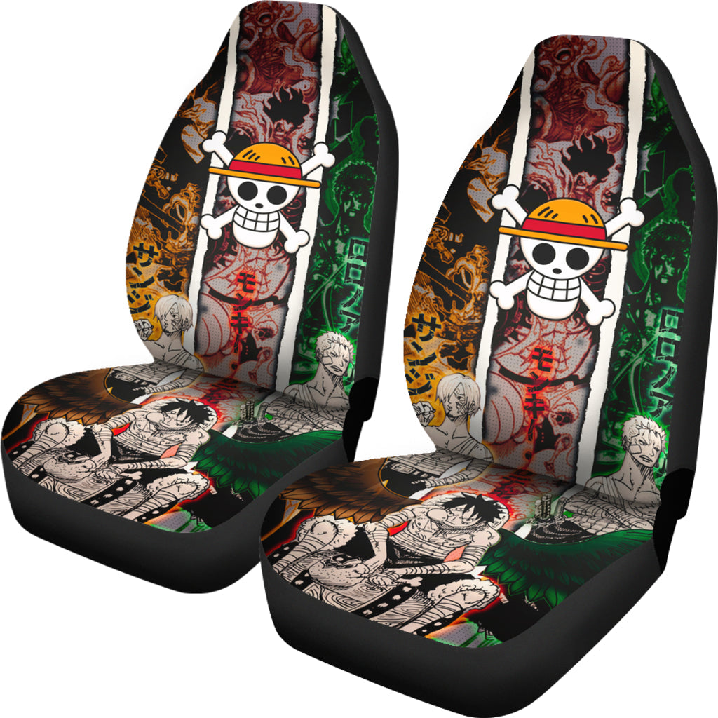 One Piece Zoro Luffy Anime Car Seat Covers