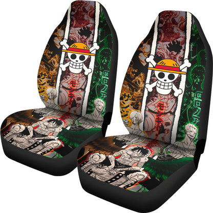 One Piece Zoro Luffy Anime Car Seat Covers