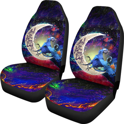 Rio Blu and Jewel Love You To The Moon Galaxy Car Seat Covers