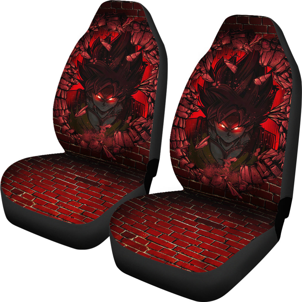 Goku Break Wall Car Seat Covers