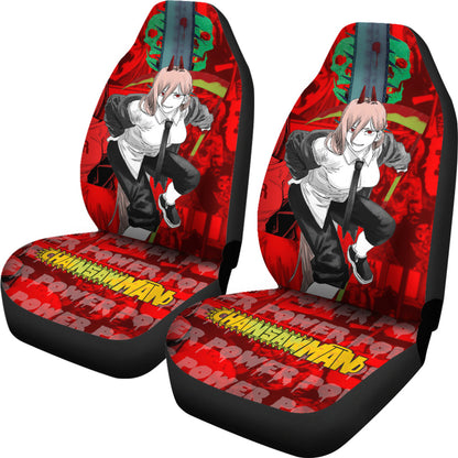 Chainsaw Man Power Car Seat Covers