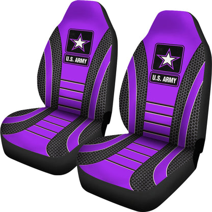 US ARMY Purple Car Seat Covers
