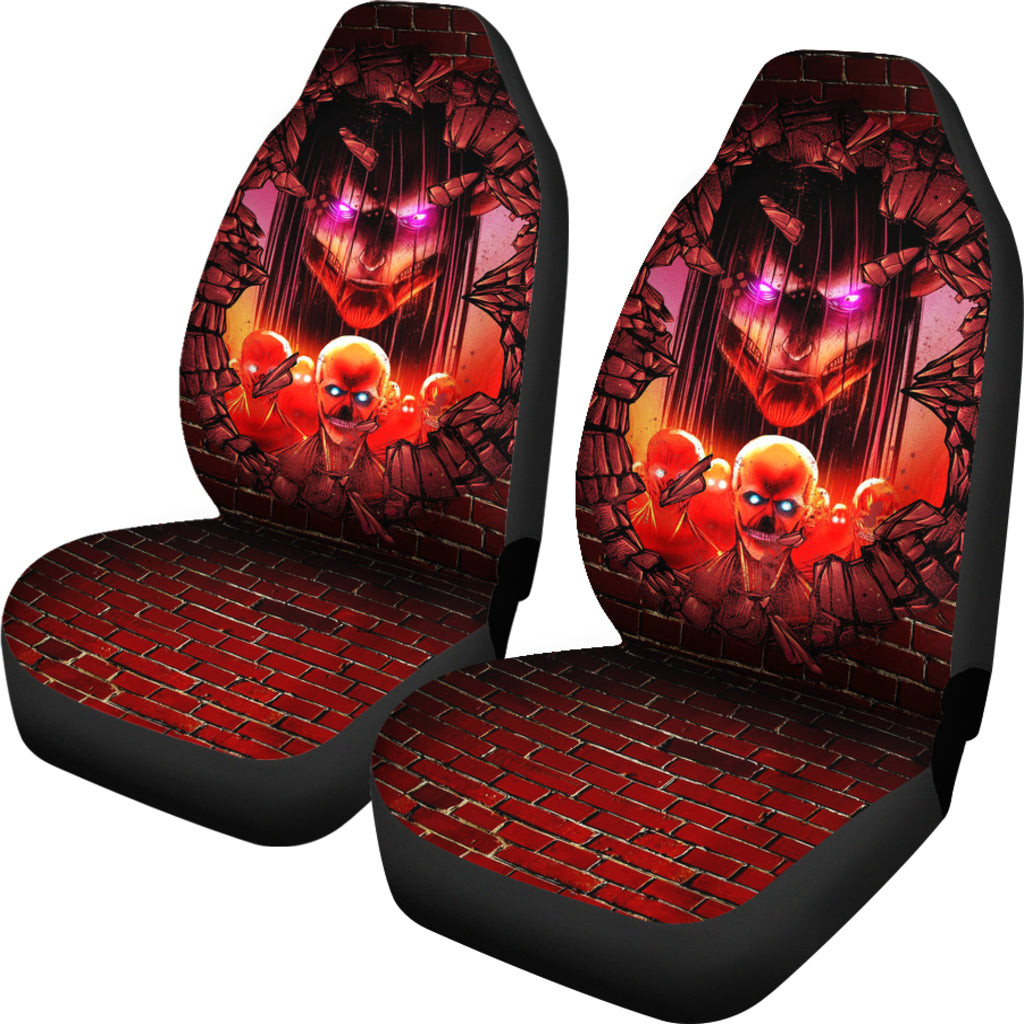 Eren Attack On Titans Founding Titans Break Wall Car Seat Covers