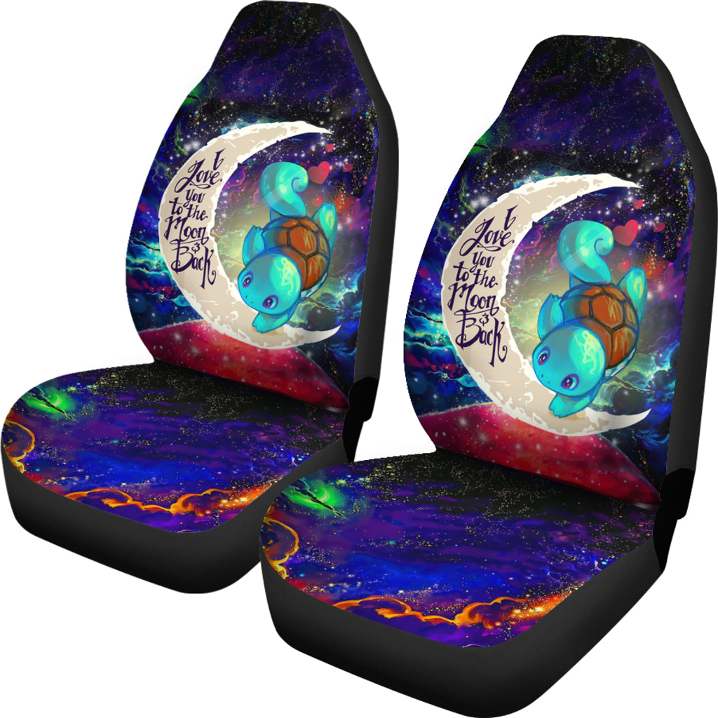 Squirtle Love You To The Moon Galaxy Car Seat Covers